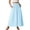 Light Blue, variant on Skirts for Women High Waist Hollow Out Patchwork Elegant Trendy Casual Wedding Guest Party Holiday Maxi Skirt with Pockets S-2XL