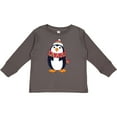 thumbnail image 3 of Inktastic Cuddly Christmas Penguin Boys or Girls Long Sleeve Toddler T-Shirt, 3 of 5