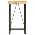 thumbnail image 3 of vidaXL Table de Bar 60x60x107 cm Bois de Manguier Brut, 3 of 5