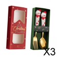 thumbnail image 1 of Cuchara de tenedor de postre,Cucharas navideñas Tenedor Cucharas para Navidad,Juego de cubiertos de acero inoxidable Cucharas de té Cucharada,Cucharaditas Cubiertos Cucharas de, 1 of 8