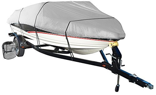 Wake Monsoon Series Model B Boat Cover (Grey, Fits 14 to 16-Feet (beam ...