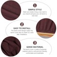 thumbnail image 4 of Dining Bench Cover Polyester Bench Protector Stretch Piano Bench Cover, 4 of 9