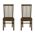 thumbnail image 3 of Linon Percival Indoor Wood Dining Side Chair, Set of 2, Walnut, 3 of 8