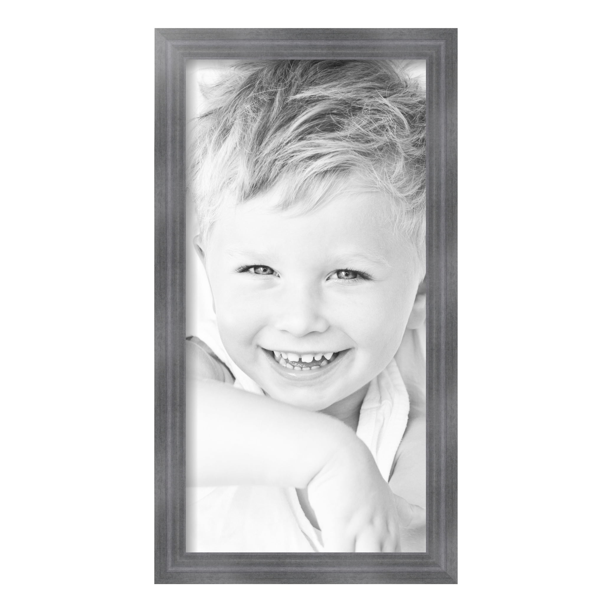 ArtToFrames 10" x 20" Muted Cold Silver Picture Frame, 10x20 inch Silver MDF Poster Frame (WOM-4682), 5 Pack