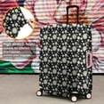 thumbnail image 4 of Black Daisy Flower White Blooms Pattern Luggage Cover Fashion Suitcase Cover Baggage Covers Fit 25-28 Inch Luggage (Go Travel), 4 of 5