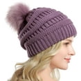 thumbnail image 4 of Winter Women Thick Cable Knit Ribbed Infinity Circle Loop Scarf, 4 of 7