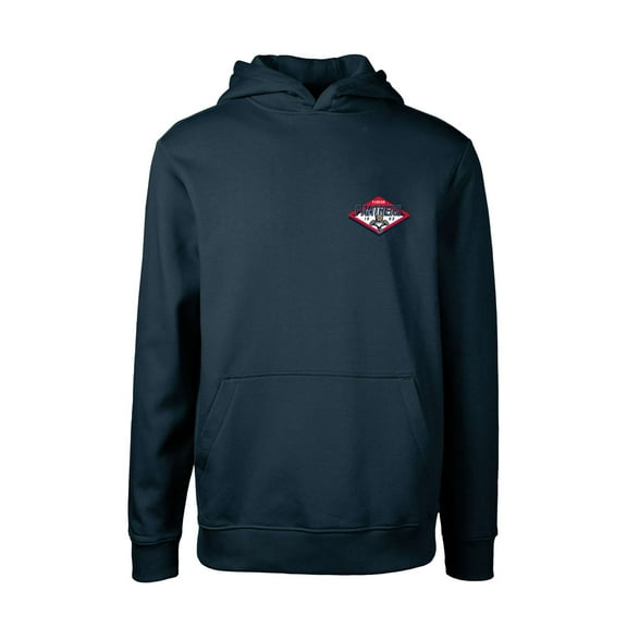 Youth Levelwear Navy Florida Panthers Podium Club Patch 2.0 Fleece Pullover Hoodie