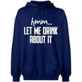 thumbnail image 2 of OXI Hoodie Sweatshirt - Basic Casual Hoodie for Men's and Women Fleece Hoodie Long Sleeve - Navy Blue Medium, 2 of 3