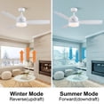 thumbnail image 6 of Wellspeed 48 in. Smart Ceiling Fan Light, Work with App Control, 3-Blade, for Indoor, Matte White, 6 of 18