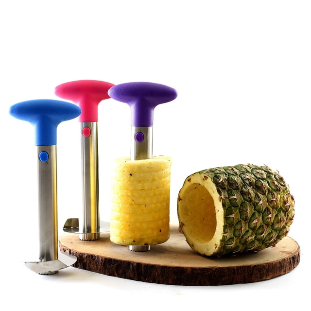 Descorazonador/Rebanador de Piña Norpro de Acero Inoxidable con 3 Cortadores