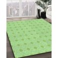 thumbnail image 3 of Ahgly Company Machine Washable Indoor Round Transitional Green Area Rugs, 7' Round, 3 of 7