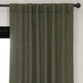 thumbnail image 4 of HPD Half Price Drapes Khaki Green Faux Linen Room Darkening Curtains for Bedroom & Living Room Curtains (1 Panel), Door & Window Curtains 96 inches long, Rod Pocket Curtains & Drapes, 50W X 96L, 4 of 12