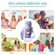 thumbnail image 5 of Taza de agua con pajita para niños de 660 ml, botella deportiva bonita a prueba de fugas (púrpura), 5 of 8
