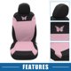 thumbnail image 3 of Juego de 4 fundas universales para asientos de coche Unique Bargains color rosa, 3 of 7