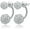 A, variant on Halolux Lymphvity Germanium Earrings - Dainty CZ Zircon Lymphatic Drainage Earrings for Women