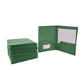 thumbnail image 2 of 2-Pocket Poly Folders with Fasteners, Green, Pack of 25, 2 of 9