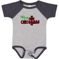 thumbnail image 3 of Inktastic Merry Christmas Buffalo Plaid Cross with Snowflakes Boys or Girls Baby Bodysuit, 3 of 5