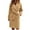 Khaki, variant on Puntoco Plus Size Coat Clearance Womens Autumn and Winter Lapel Woolen Cloth Coat Trench Jacket Long Overcoat Outwear Gray 6(M)