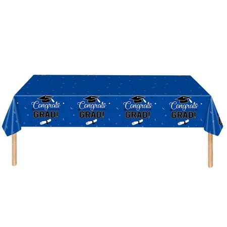 

Doctor Hat Pattern Tablecloth Disposable Table Cover Graduation Party Table Decor