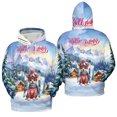 thumbnail image 3 of Hello Welcome Winter The Ski Toy Fox Terrier Snowy Day All Over Print 3D Hoodie Unisex Merch Hoodies Dog Lover - 13013, 3 of 6