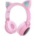 thumbnail image 1 of Auriculares Bluetooth con orejas de gato BT028 Auriculares inalámbricos luminosos Auriculares deportivos estéreo, 1 of 5