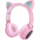 thumbnail image 1 of BT028 Cat Ear Bluetooth Headset Luminous Wireless Headphones Stereo Sports Headset, 1 of 5