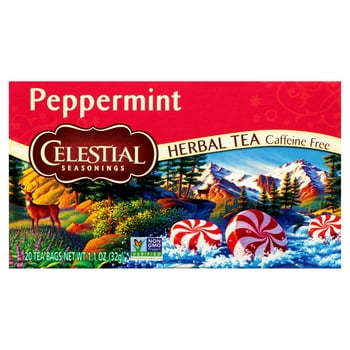 Celestial Seasonings Peppermint Caffeine-Free al Tea Bags, 20 Count