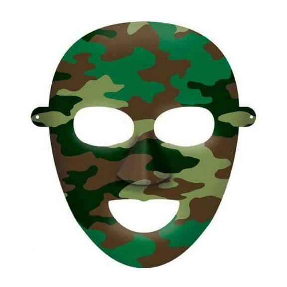 Military Camouflage Paper Masks (8ct)