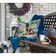 thumbnail image 4 of Bloodhound Spring Path Throw Pillow 18 in x 18 in, 4 of 5