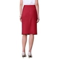 thumbnail image 3 of INSPIRE CHIC Women's Pencil Skirt High Waist Elegant Work Office Bodycon Skirts XL Dark Red, 3 of 4