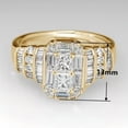 thumbnail image 2 of Charm 925 Silver,Gold Plated Ring Cubic Zircon Anniversary Gifts Sz 6-10, 2 of 7