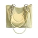 thumbnail image 1 of Bolso de mano de cuero amarillo con estampado de letras para mujer, bolso de hombro con patrón de corazón, resistente al agua y de gran capacidad, 1 of 8