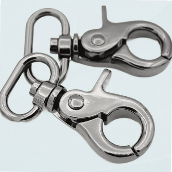 Trigger Snap Hook Metal Swivel Lobster Clasps Purse Bag Clips Quality Finish VTHO 2PCS (3/4 Inch, Gunmetal)