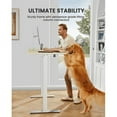 thumbnail image 3 of 40x24 Inches Adjustable Height Electric Standing Desk with 2 Storage Hooks, Sit Stand Up Memory Computer Desk for Home Office (Natural), 3 of 5