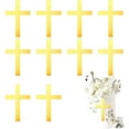 thumbnail image 6 of 18PCS Baptism Cake Toppers Crossing Cupcake Toppers, Gold Acrylic Cross Cake Toppers,Crossing Cupcake Dessert Picks Inserts,Christian Decorations,Ideal for Valentines Gift(4 Inch), 6 of 8