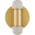 thumbnail image 2 of Currey And Company 5000-0242 Capsule 2 Light 10" Tall Led Wall Sconce - Brass, 2 of 4