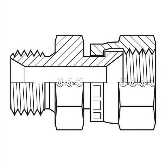 Adaptall Hose Adapter,1/2",BSPP,1/2",JIC 9021-0808