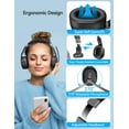 thumbnail image 3 of TECKNET Bluetooth Trucker Headset, Single and Dual Ear Wireless Headset with Mic for Work Noise Cancelling, 40Hrs 3 EQ Music Modes Trucker Bluetooth Headset for PC, Drivers, Office, Call Center Work, 3 of 5