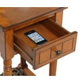 thumbnail image 5 of Convenience Concepts French Country Khloe 1 Drawer Accent Table with Shelf, Walnut, 5 of 6