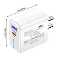 thumbnail image 3 of Fokuz Fast Charging USB Wall Charger Power Adapter For IPhone Devices With Technology And Compact Design, 3 of 6