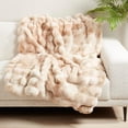 thumbnail image 3 of Soft Bubble Faux Fur Throw, 3 of 3