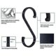 thumbnail image 4 of S Hooks, 12 Pack Aluminum S Shaped Hooksmatte Black, 4 of 5