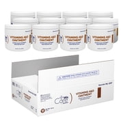 Dynarex Vitamins A & D Ointment, Ointment with Vitamin A and Vitamin D Skin Protectant, for Diaper Rash and Discomfort, White, 15 oz. Jar, 1 Case of 12 Jars