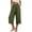 Army Green, variant on MLCDZ Women's Wide Leg Elastic Waist Capri Pants Casual Lightweight Breathable Palazzo Summer Beach Vacation Cropped Trousers with Pockets