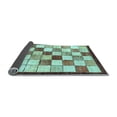 thumbnail image 2 of Ahgly Company Indoor Round Abstract Light Blue Modern Area Rugs, 6' Round, 2 of 4