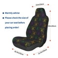 thumbnail image 3 of Wukai Mardi Gras Carnival Full Set Car Seat Covers with Soft Padding Universal Auto Front Seats Protector and Cushion Mat, 3 of 5