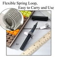 thumbnail image 4 of SEIWEI 1/6/10PCS Spring Loop Pencil Organizer Portable Stainless Steel Pen Clamp Pen Holder Clip for Notebook, 4 of 8