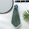 thumbnail image 4 of YAOMOBB Hanging Hand Towel Quick Dry Hand Towel Coral Fleece Microfiber Absorbent with Lanyard for Daily Use, 4 of 5