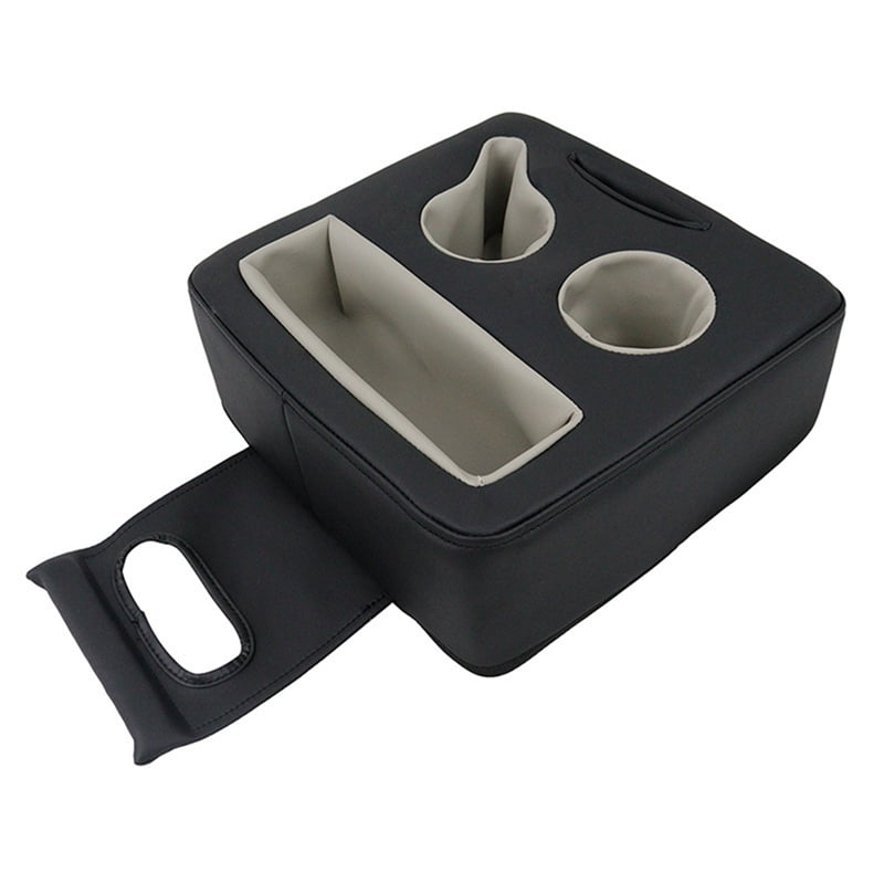 2X Backseat Cup Holder for Car, PU Cup Holder for Couch Sofa Bed, Car Cup Holder for Back Seat Tray Organizer