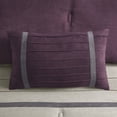 thumbnail image 5 of GDF Studio 7-Piece Cozy Queen Comforter Set, Faux Suede Bedding Set with Embroidered Pillows, Purple, 5 of 11